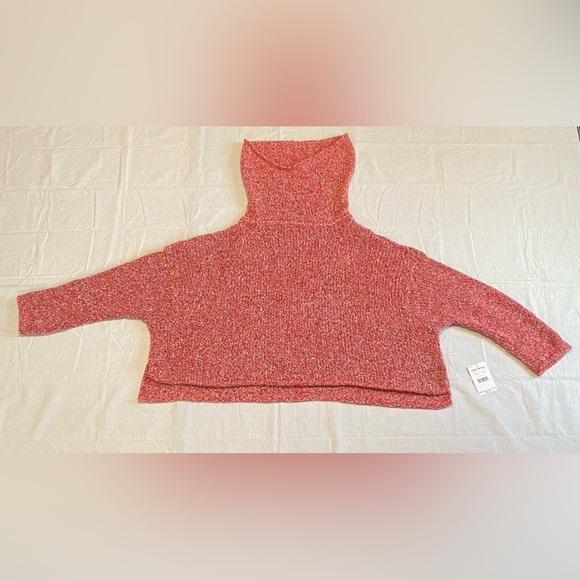 Free People BFF Sweater with Cowl Neck - Scarlet Flame - Picture 5 of 12
